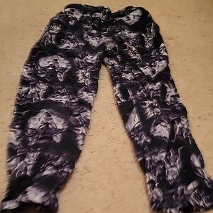 Mens small wolf print pajama pants